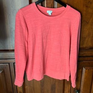 J. Crew sweatshirt tee size Medium (M) coral
